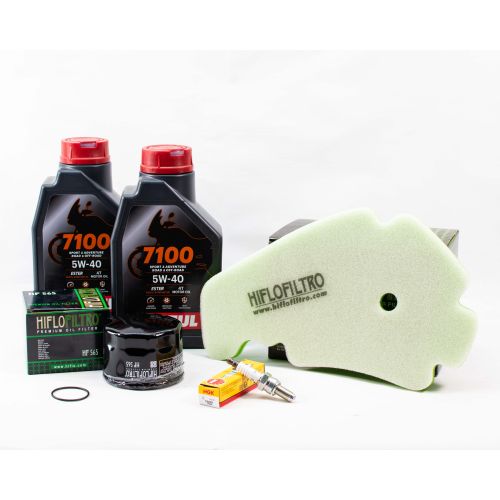 Kit Révision Filtres Bougies pour PIAGGIO MP3 400 RL ie de 2007 à 2008
