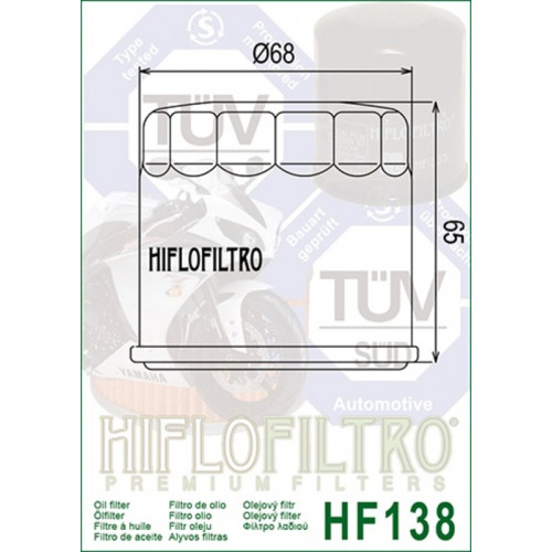 Filtre à huile HIFLOFILTRO Racing - HF138RC 2